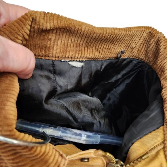 Walls Blizzard Prof Vtg Duck Brown corduroy collar chore work canvas coat XL - Picture 12 of 14